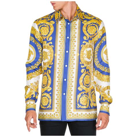 versace long sleeve dress shirt men|1st copy Versace shirt men.